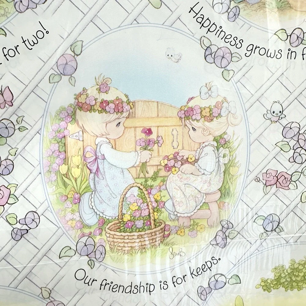 10 Packs SEALED NEW Hallmark Precious Moments Wrapping Paper Friends Friendship